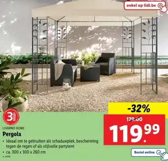 Lidl Livarno home pergola aanbieding