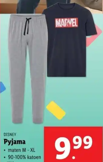 Lidl Disney pyjama aanbieding