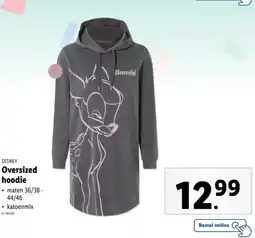 Lidl Disney oversized hoodie aanbieding