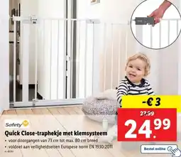 Lidl Safety quick close-traphekje met klemsysteem aanbieding