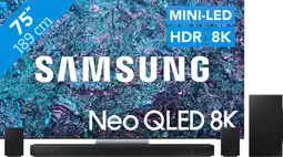 Coolblue Samsung Neo QLED 8K 75QN900D (2024) + Barre de Son aanbieding