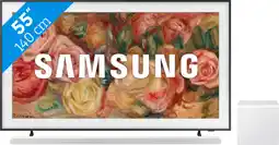 Coolblue Samsung The Frame 55LS03D (2024) + Samsung HW-S801D Blanc aanbieding