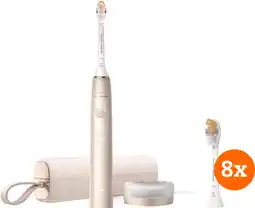 Coolblue Philips Sonicare Prestige 9900 HX9992/11 + Premium All-in-one Brossettes (8 pièces) aanbieding