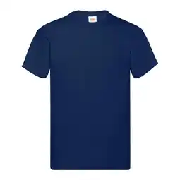 Decathlon Unisex Origineel Katoenen Tshirt voor volwassenen (Marine) aanbieding