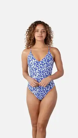 Decathlon Barts Des Plunge One Piece Blue aanbieding