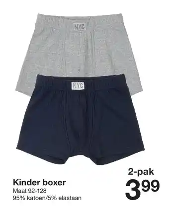 Zeeman Kinder boxer aanbieding