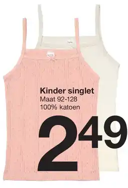 Zeeman Kinder singlet aanbieding