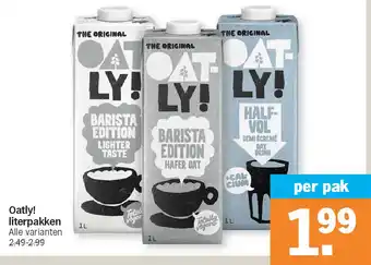 Albert Heijn Oatly! literpakken aanbieding