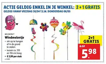 Lidl Melinera Windmolentje aanbieding