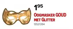 Euroshop Oogmasker GOUD met Glitter aanbieding