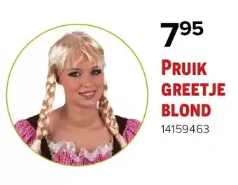 Euroshop Pruik greetje blond aanbieding