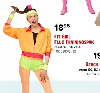 Euroshop Fit Girl Fluo Trainingspak aanbieding