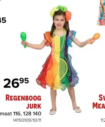 Euroshop Regenboog jurk aanbieding