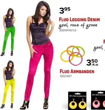 Euroshop Fluo Legging Denim aanbieding