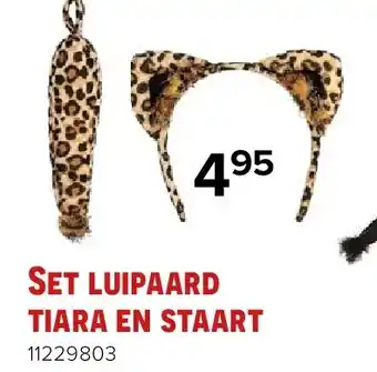 Euroshop Set luipaard tiara en staart aanbieding