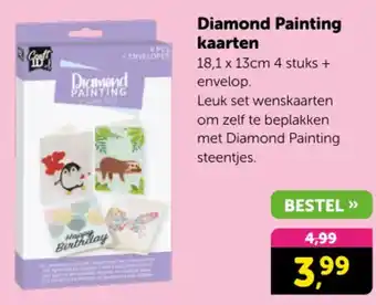 Boekenvoordeel Diamond Painting kaarten aanbieding