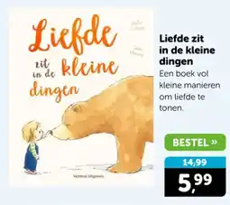 Boekenvoordeel Liefde zit in de kleine dingen aanbieding