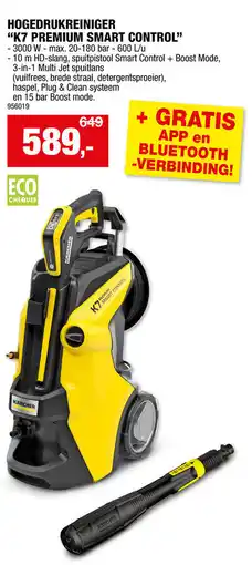 Hubo Karcher hogedrukreiniger"K7 PREMIUM SMART CONTROL" 7 premium smart control" aanbieding