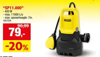 Hubo Karcher SP11.000 aanbieding