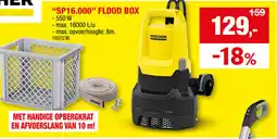 Hubo Karcher "SP16.000" flood box aanbieding