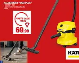 Hubo Karcher alleszuiger "WD2 ALLESZUIGER "WD2 PLUS" aanbieding