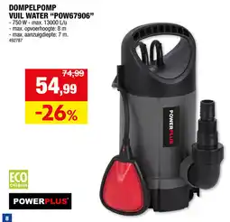 Hubo Powerplus dompelpomp vuil water POW67906 aanbieding