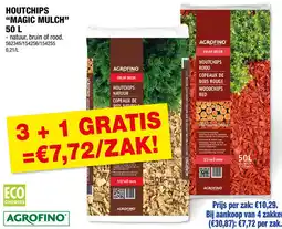 Hubo Agrofino houtchips magic mulch aanbieding