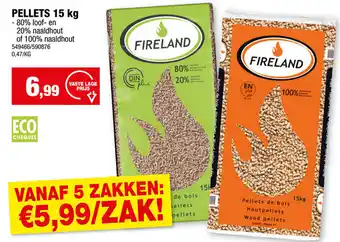 Hubo Fireland pellets aanbieding