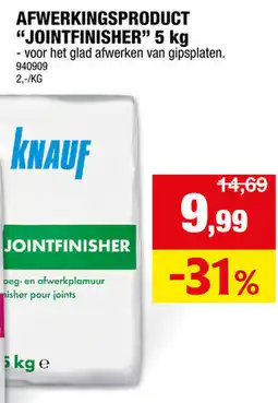 Hubo Knauf afwerkingsproduct jointfinisher aanbieding