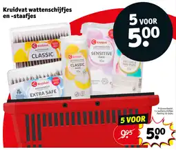 Kruidvat Kruidvat wattenschijfjes en -staafjes aanbieding