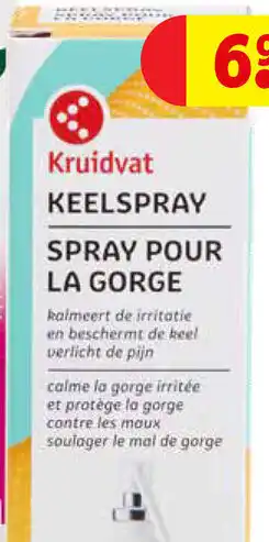 Kruidvat Kruidvat keelspray spray pour la gorge aanbieding