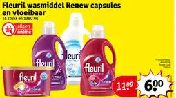 Kruidvat Fleuril wasmiddel Renew capsules aanbieding