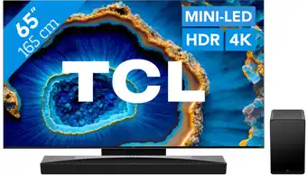 Coolblue TCL QD Mini-LED 65C803 (2023) + Barre de Son aanbieding