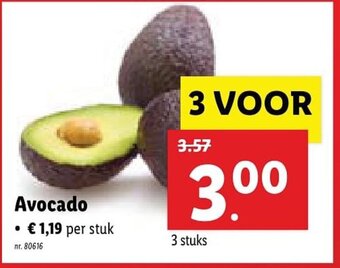 Lidl Avocado aanbieding