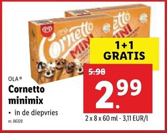 Lidl Ola Cornetto minimix aanbieding