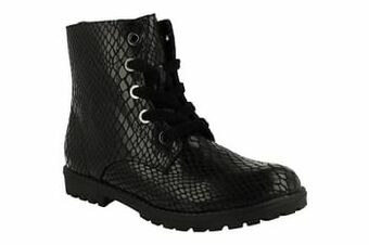 Sprox Bottine Dames Vegan Trend Dierenprint - Zwart