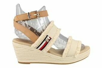 Tommy Hilfiger Sandaal Op Sleehak Dames - Beige