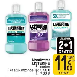 Cora Mondwater LISTERINE aanbieding