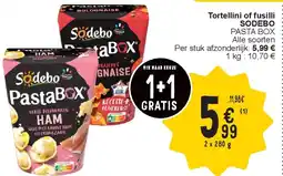 Cora Tortellini of fusilli SODEBO aanbieding