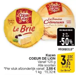 Cora Kazen COEUR DE LION aanbieding