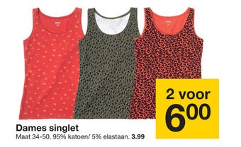 Zeeman Dames singlet aanbieding