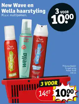 Kruidvat New Wave en Wella haarstyling aanbieding