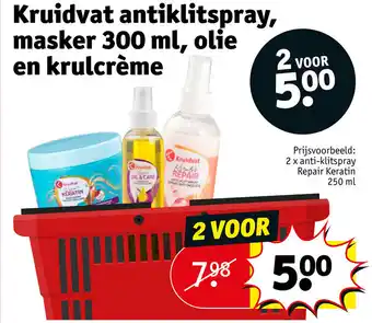 Kruidvat Kruidvat antiklitspray, masker, olie en krulcrème aanbieding