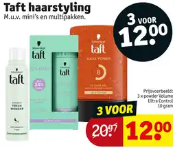 Kruidvat Taft haarstyling aanbieding