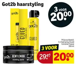 Kruidvat Got2b haarstyling aanbieding