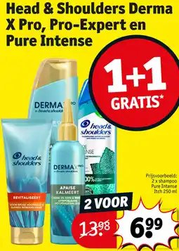 Kruidvat Head & Shoulders Derma X Pro, Pro-Expert en Pure Intense aanbieding