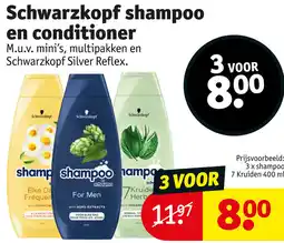 Kruidvat Schwarzkopf shampoo en conditioner aanbieding