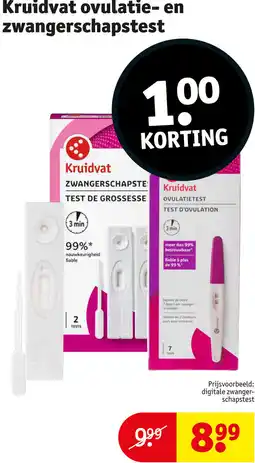 Kruidvat Kruidvat ovulatie- en zwangerschapstest aanbieding