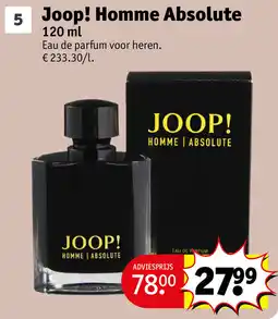 Kruidvat Joop! Homme Absolute aanbieding