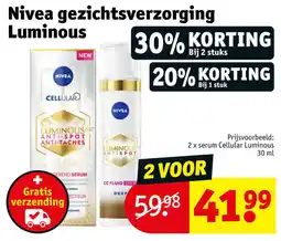 Kruidvat Nivea gezichtsverzorging Luminous aanbieding